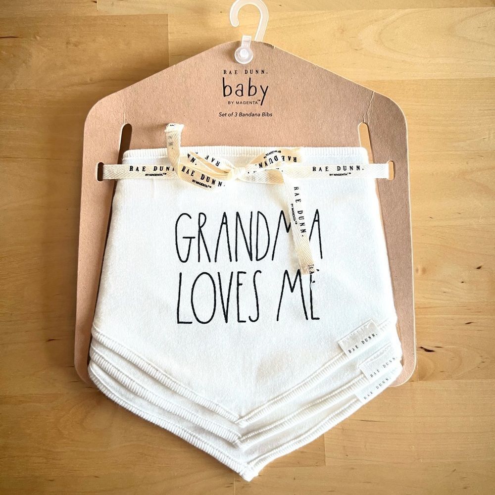 NEW Rae Dunn Set of 3 Bandana Bibs